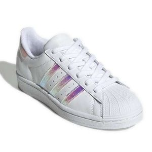 Adidas Originals Iridescent Superstar Sneakers - Size 7  - G64-1